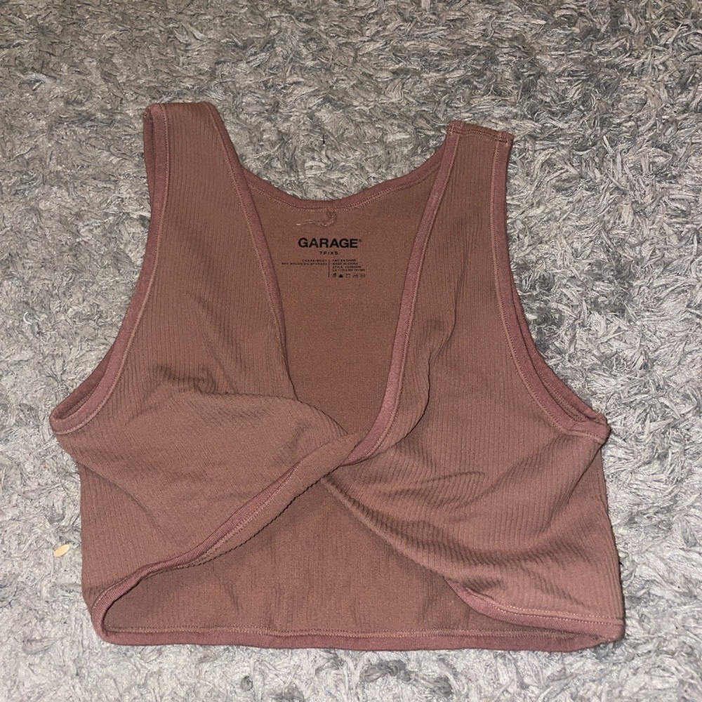 Brown Crop Top